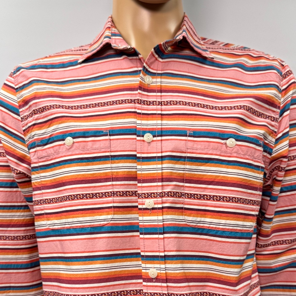 Pendleton Serape Surf Striped Multicolor Board Shirt Size Medium - Picture 2 of 10